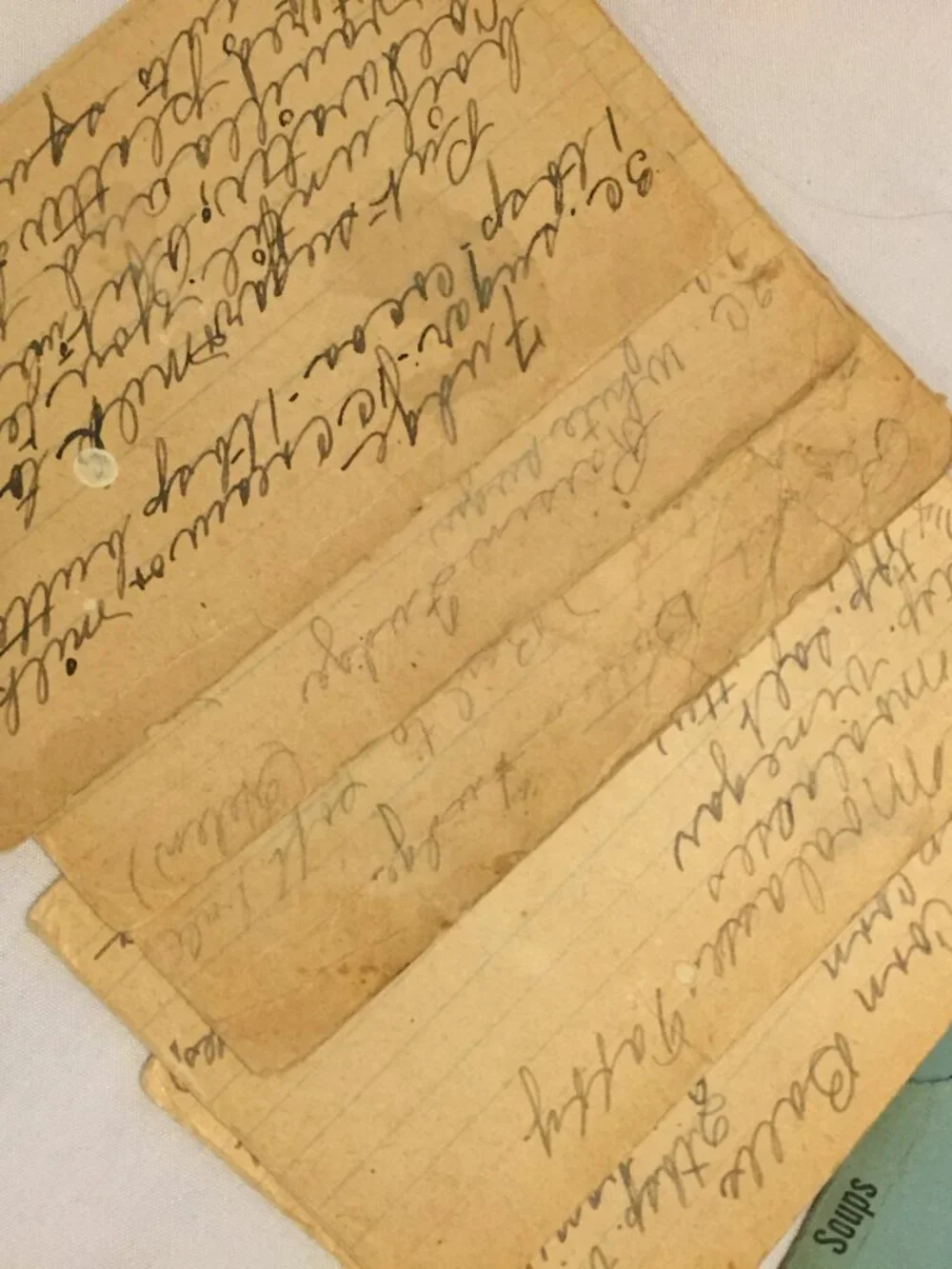 Vintage Ohio Art Metal Recipe Box 90+ Handwritten/Clipped Recipes ESTATE FIND
